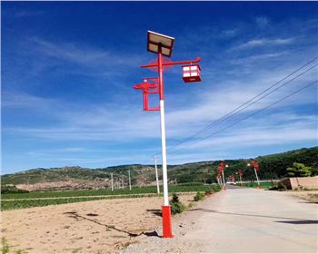 青海延安甘泉新農村太陽能路燈項目