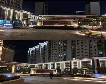 湖北辰宮地產辰宮雙河灣亮化設計施工項目