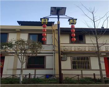 陜西省西安市鄠邑區唐旗寨仿古太陽能路燈項目